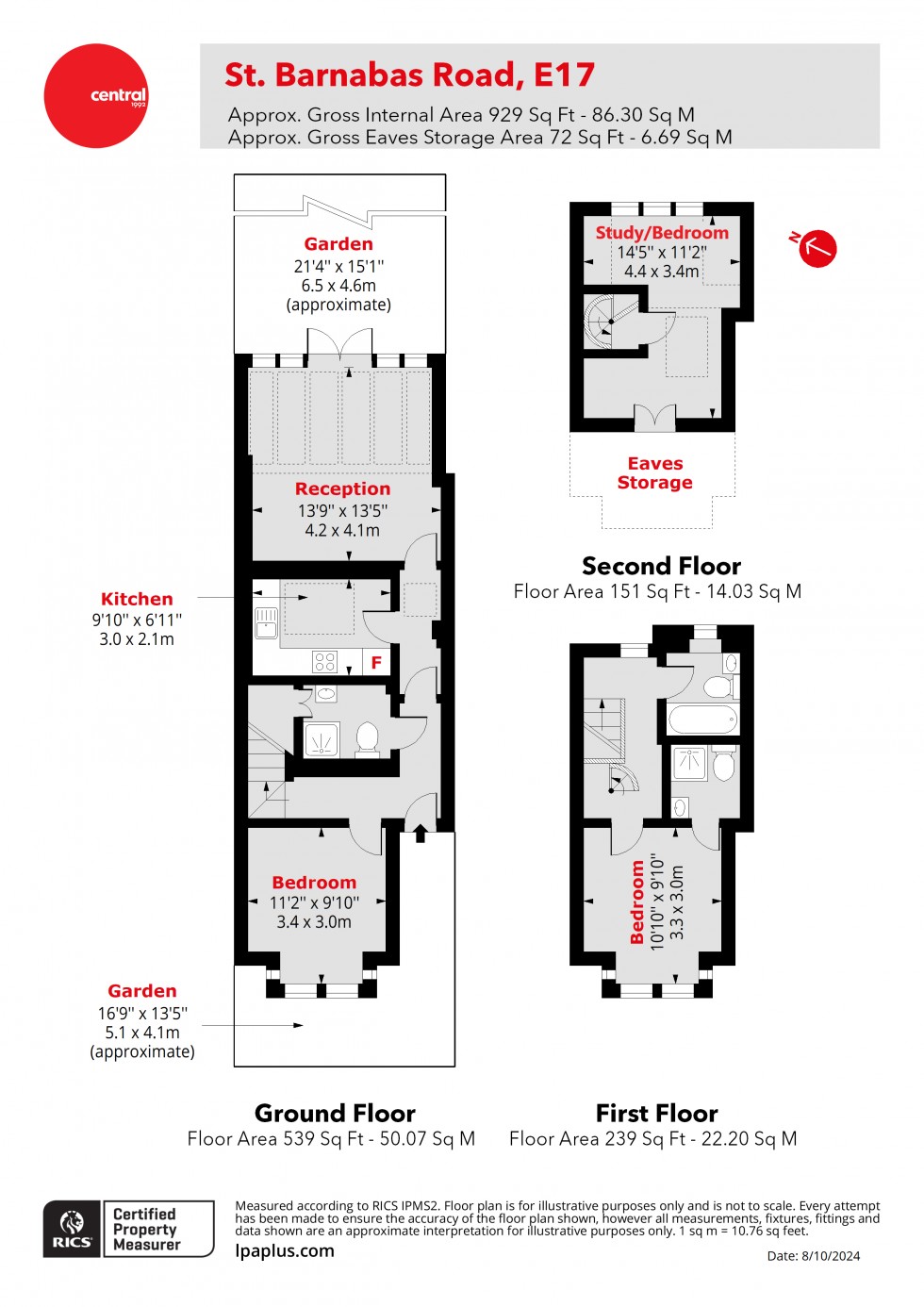 Floorplan for Walthamstow, London