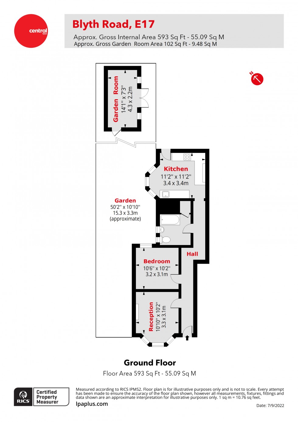 Floorplan for Walthamstow, London