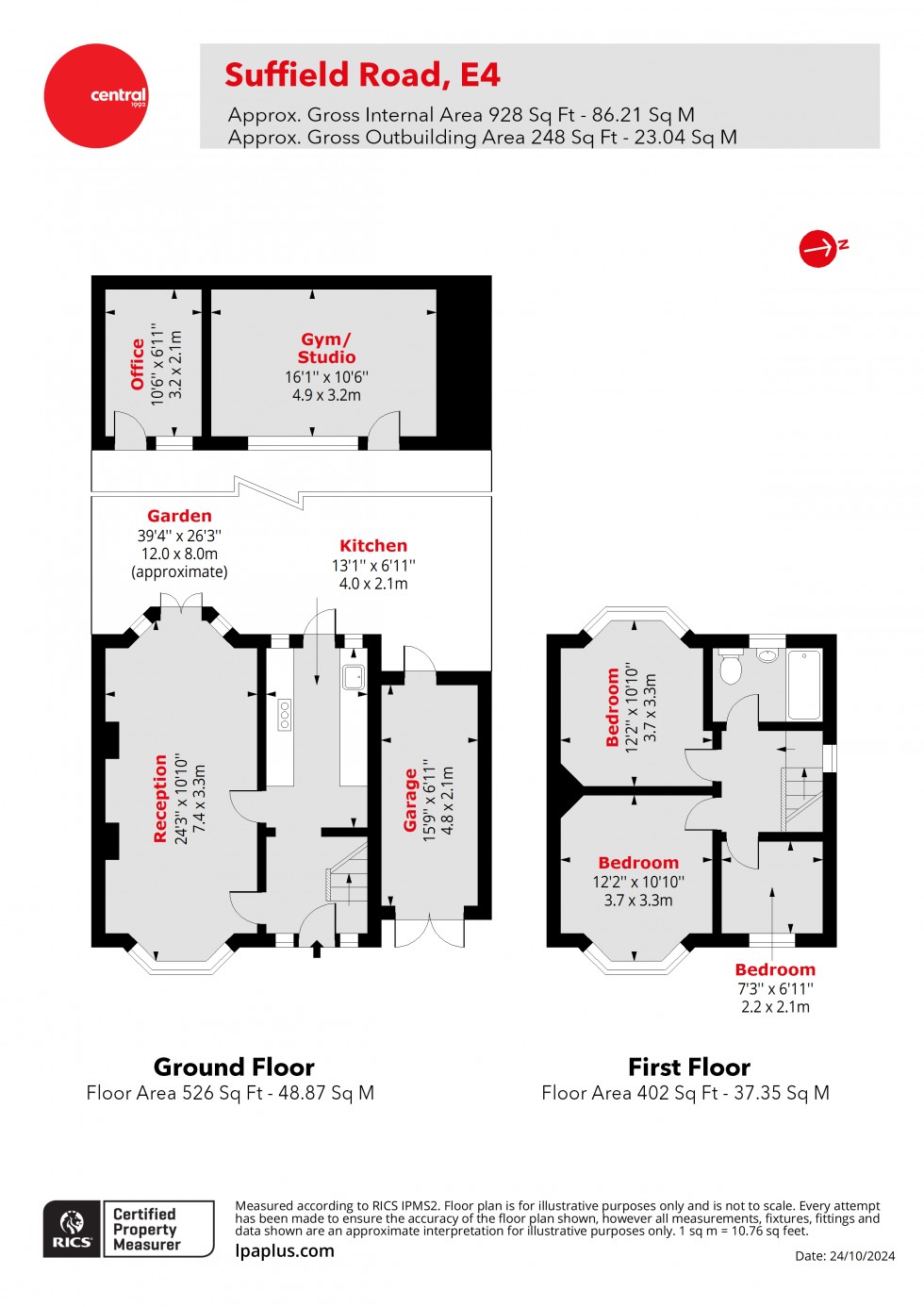 Floorplan for Chingford, London