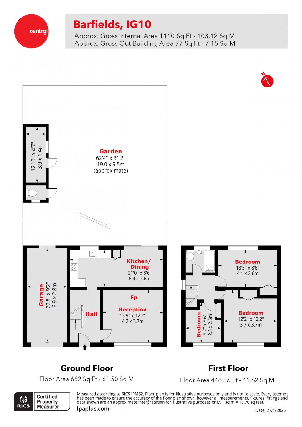 Floorplan for Loughton, Essex