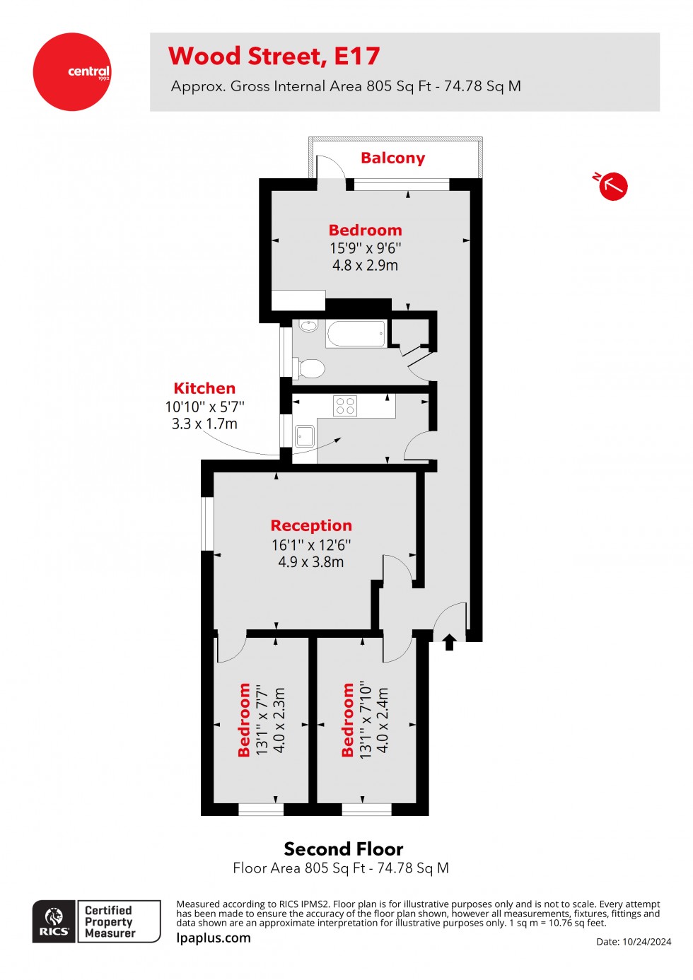 Floorplan for Walthamstow, London