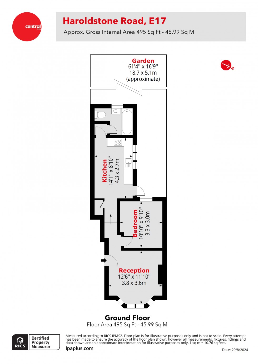 Floorplan for Walthamstow, London