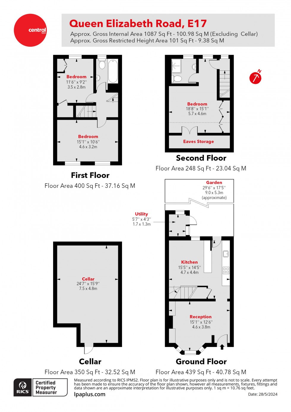 Floorplan for Walthamstow, London