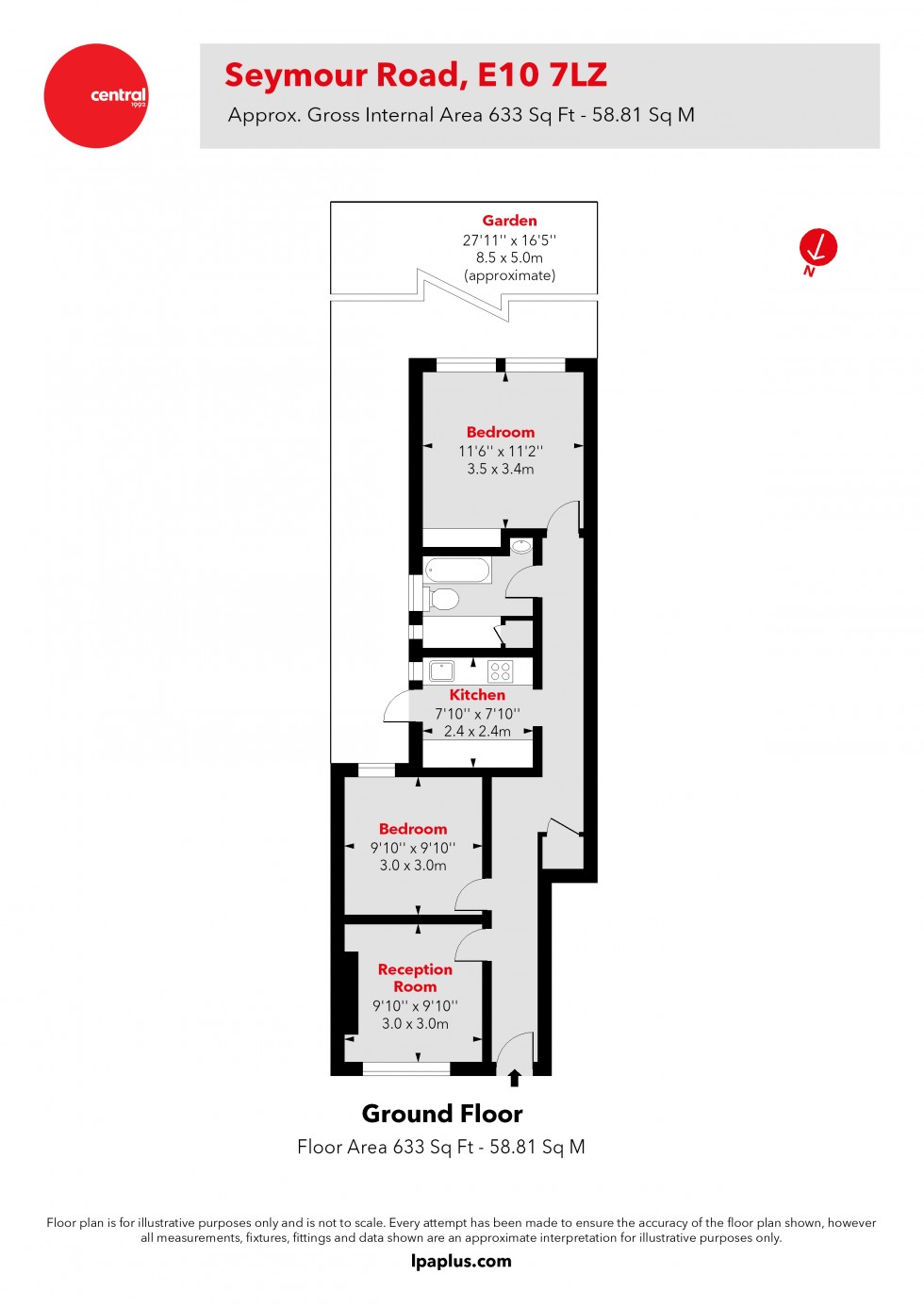 Floorplan for Leyton, London