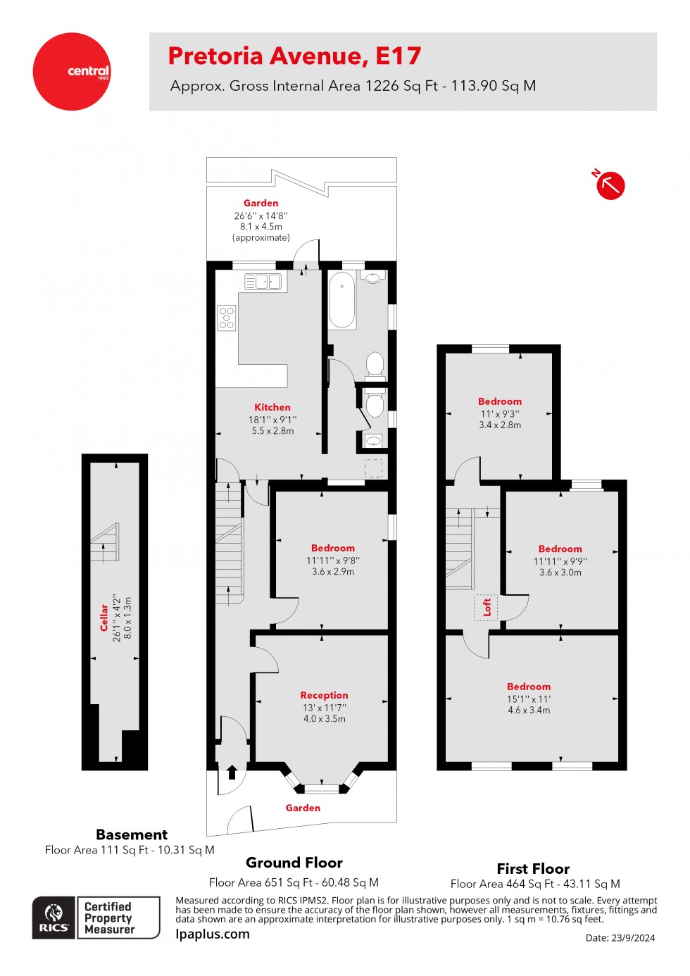 Floorplan for Walthamstow, London