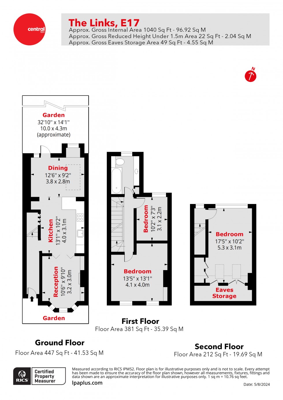 Floorplan for Walthamstow, London