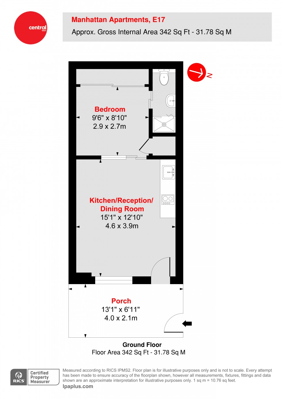 Floorplan for Walthamstow, London