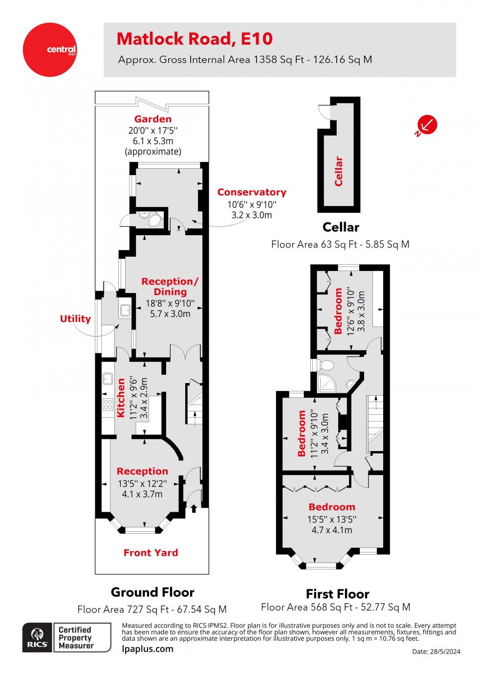 Floorplan for Leyton, London