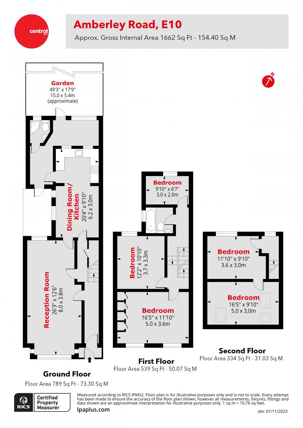 Floorplan for Leyton, London