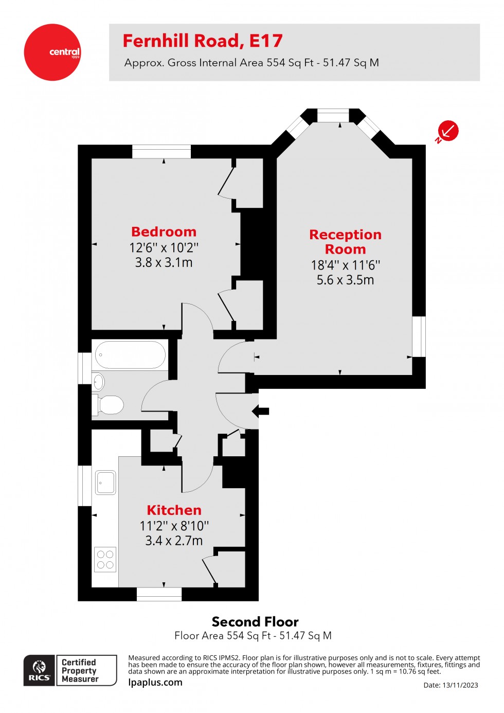 Floorplan for Walthamstow, London