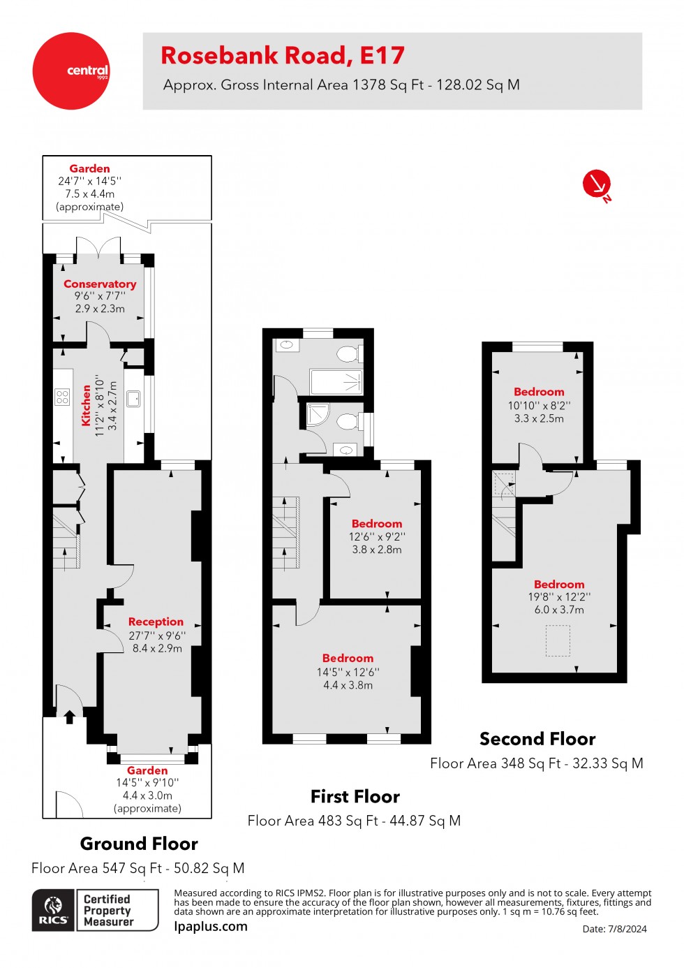 Floorplan for Walthamstow, London