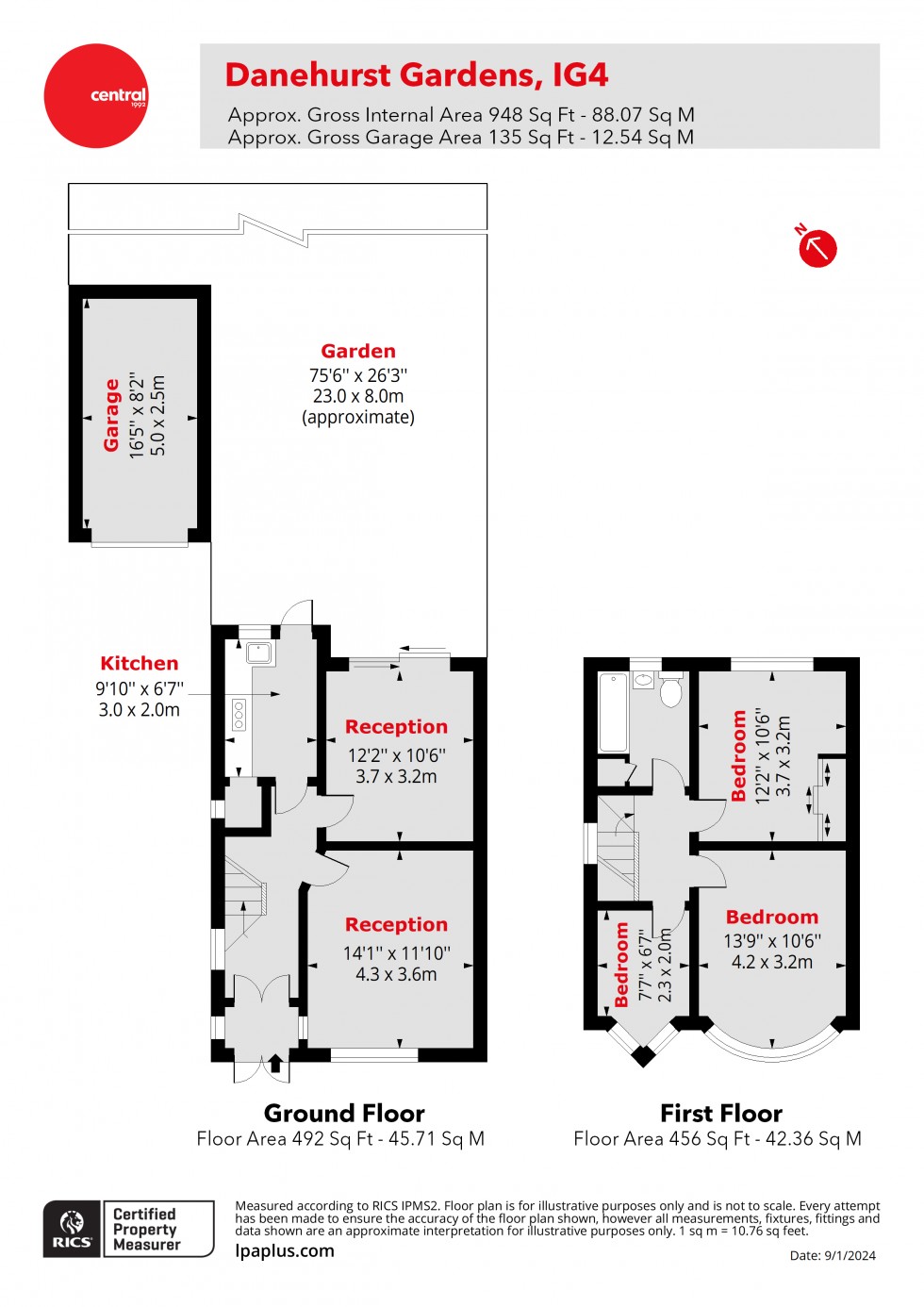 Floorplan for Ilford, Essex