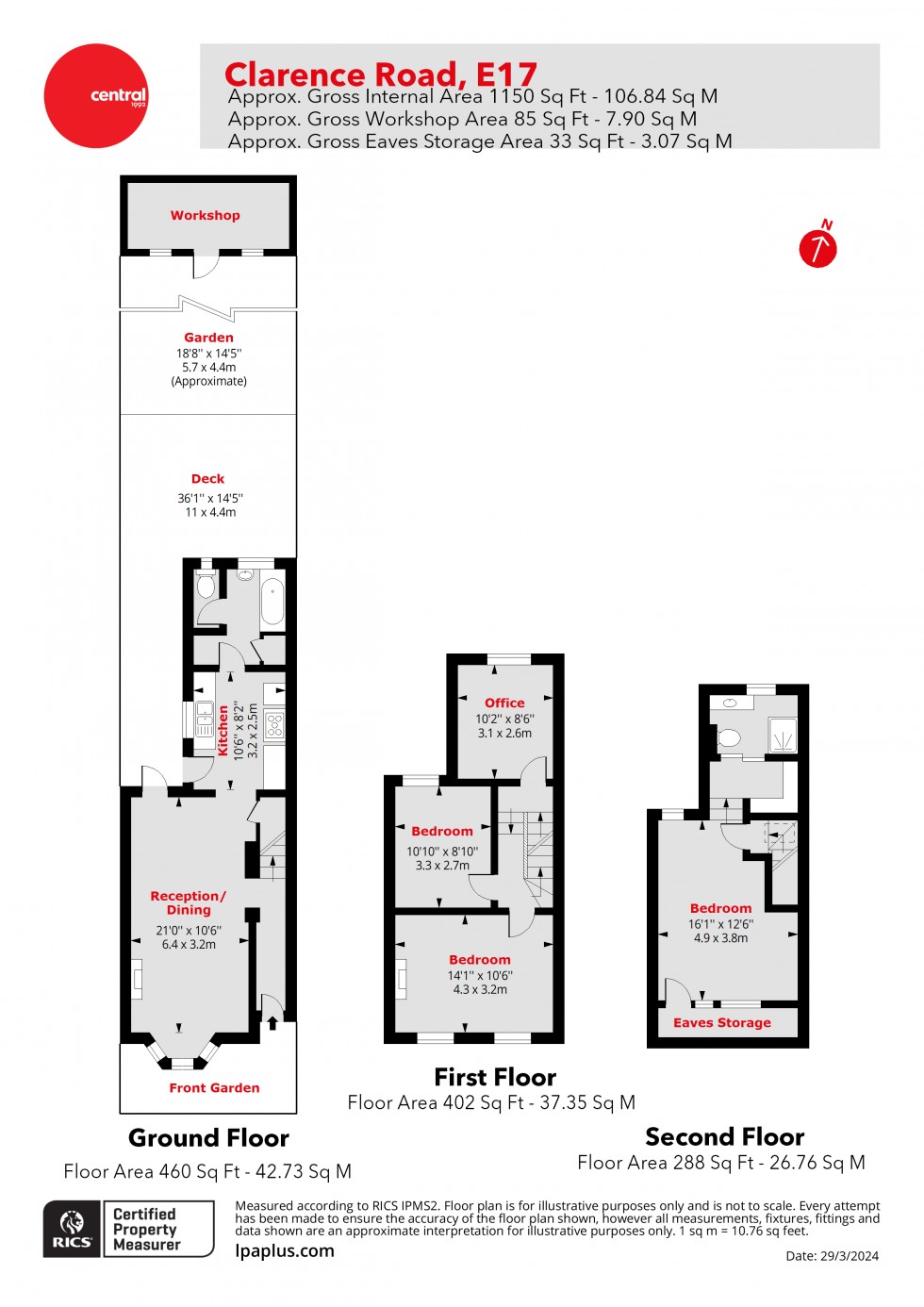 Floorplan for Walthamstow, London