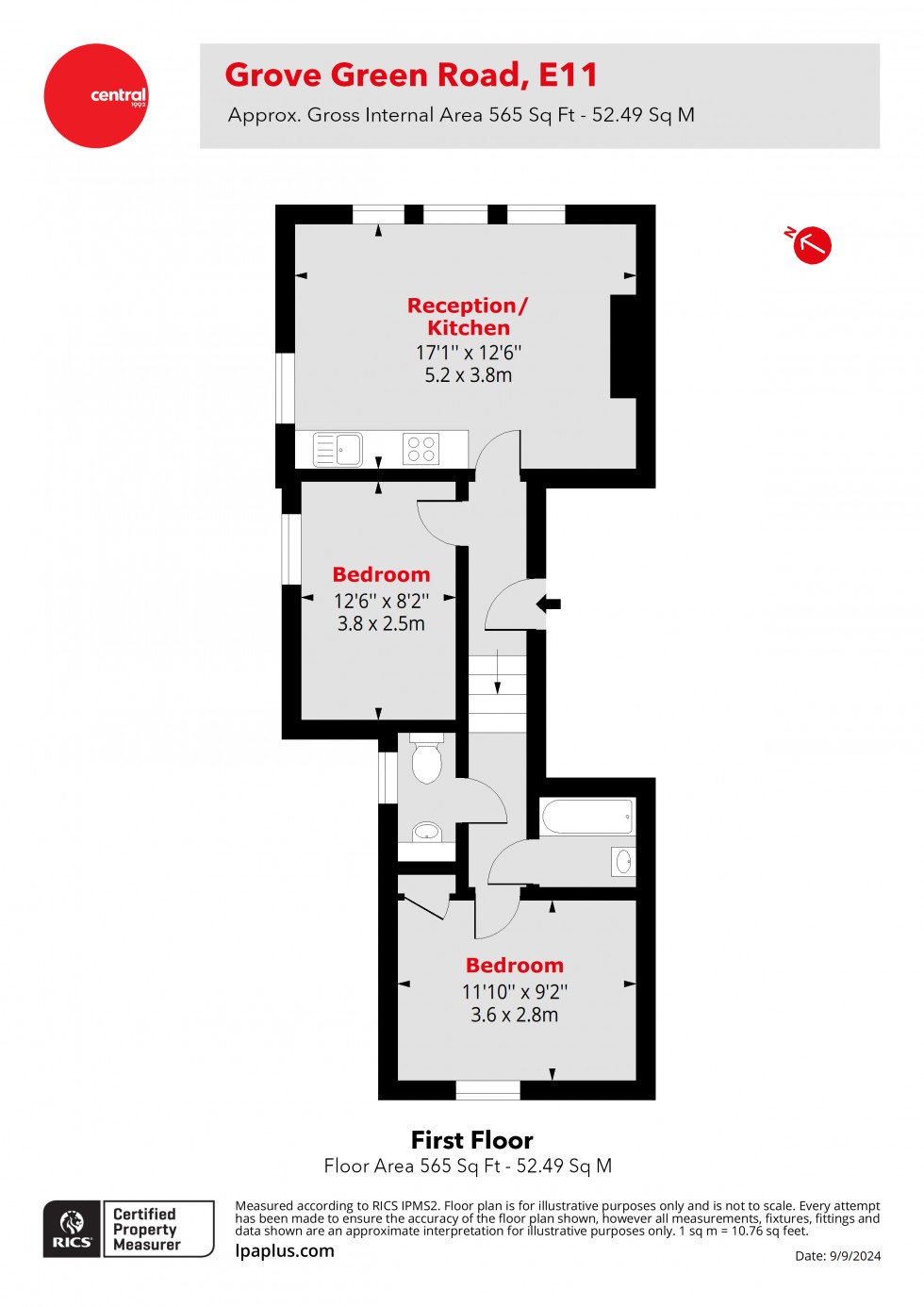 Floorplan for Leytonstone, London