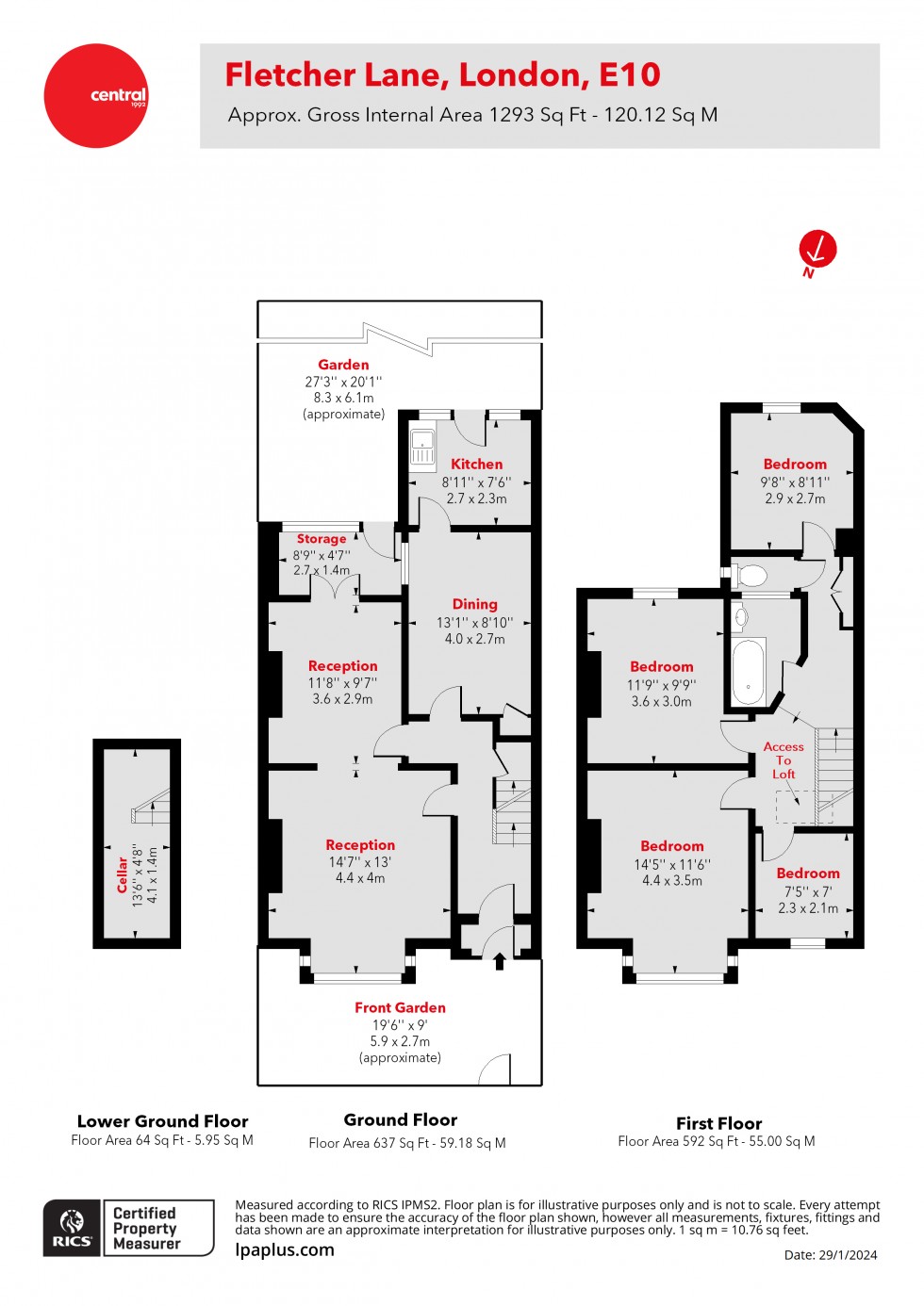 Floorplan for Leyton, London