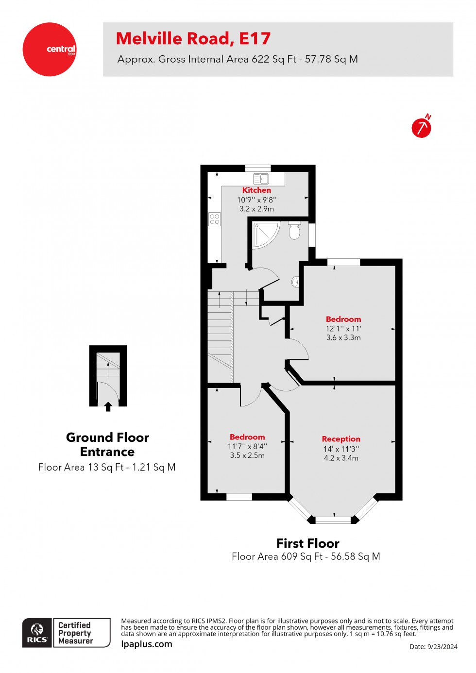 Floorplan for Walthamstow, London