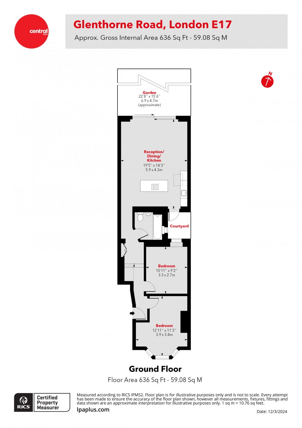 Floorplan for Walthamstow, London