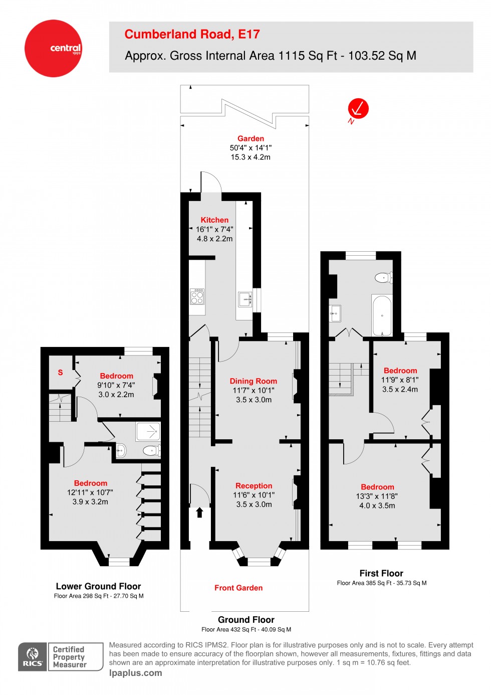 Floorplan for Walthamstow, London