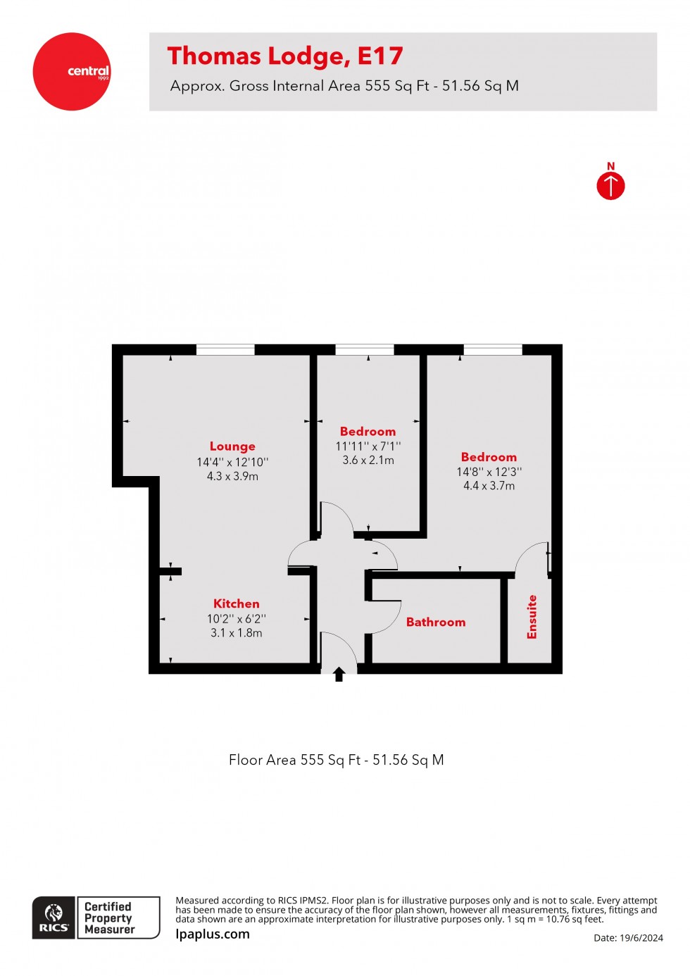 Floorplan for Walthamstow, London