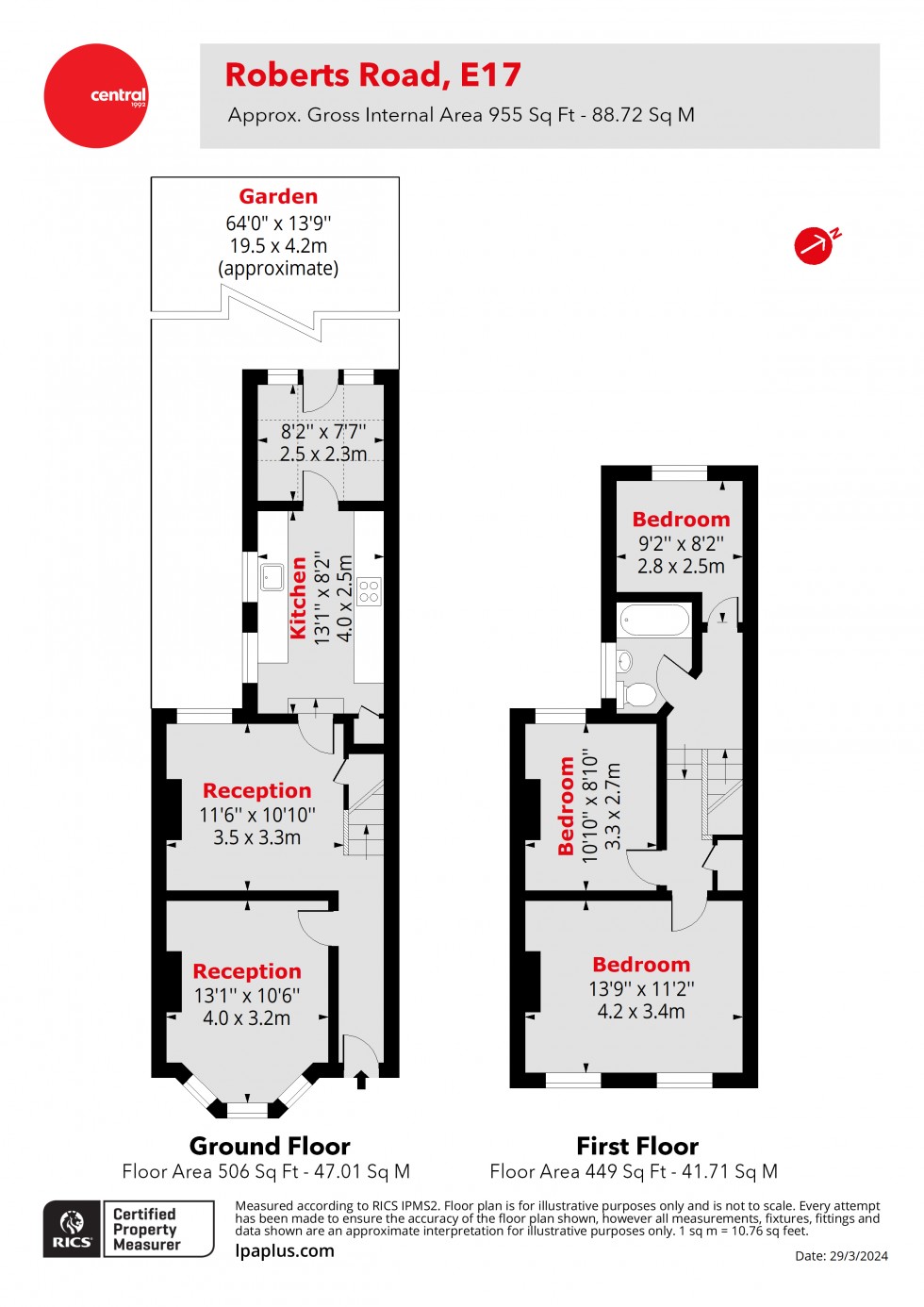 Floorplan for Walthamstow, London