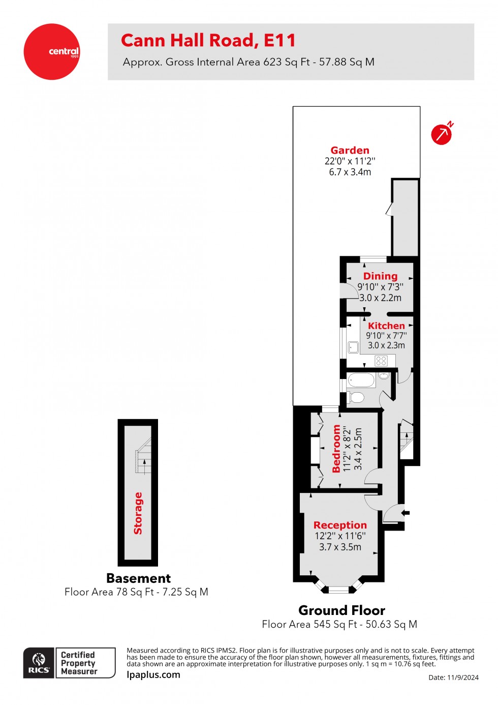 Floorplan for Leytonstone, London