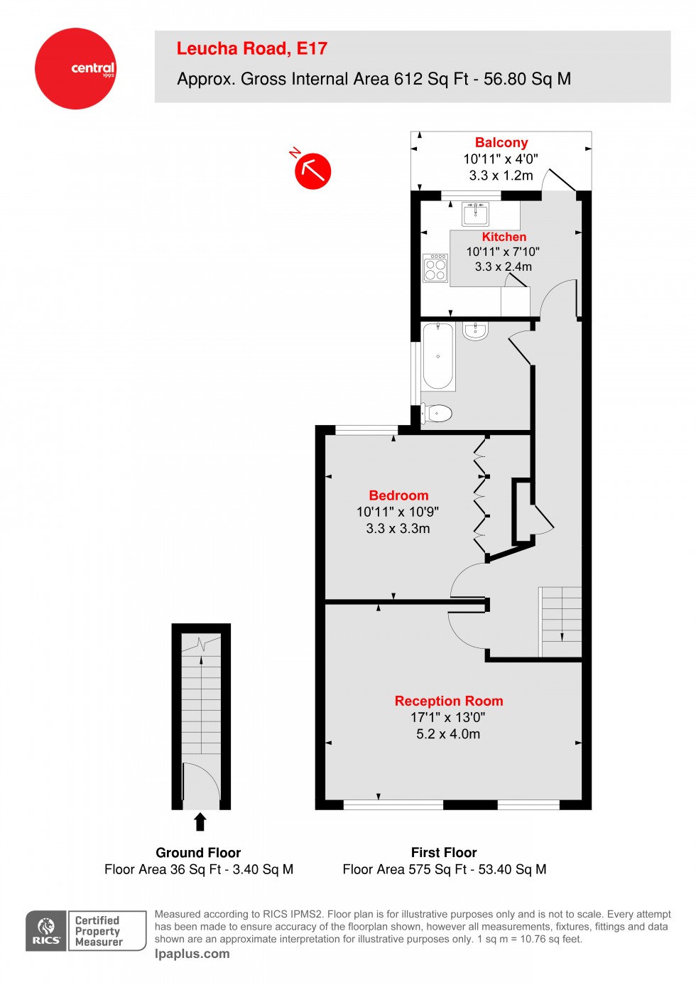 Floorplan for Walthamstow, London