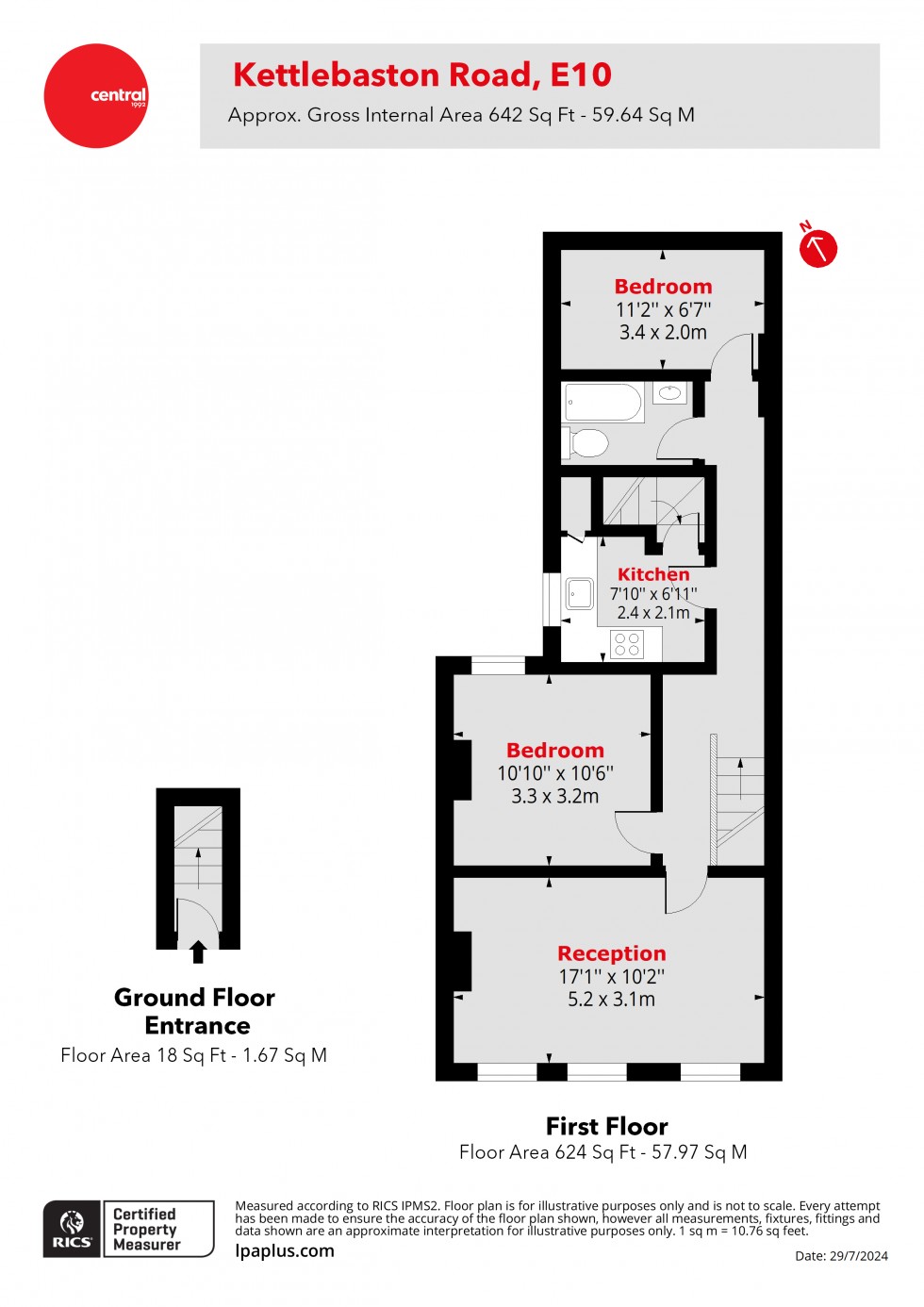 Floorplan for Leyton, London