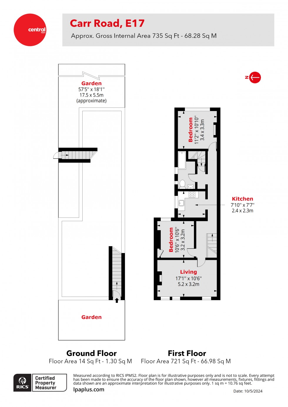 Floorplan for Walthamstow, London