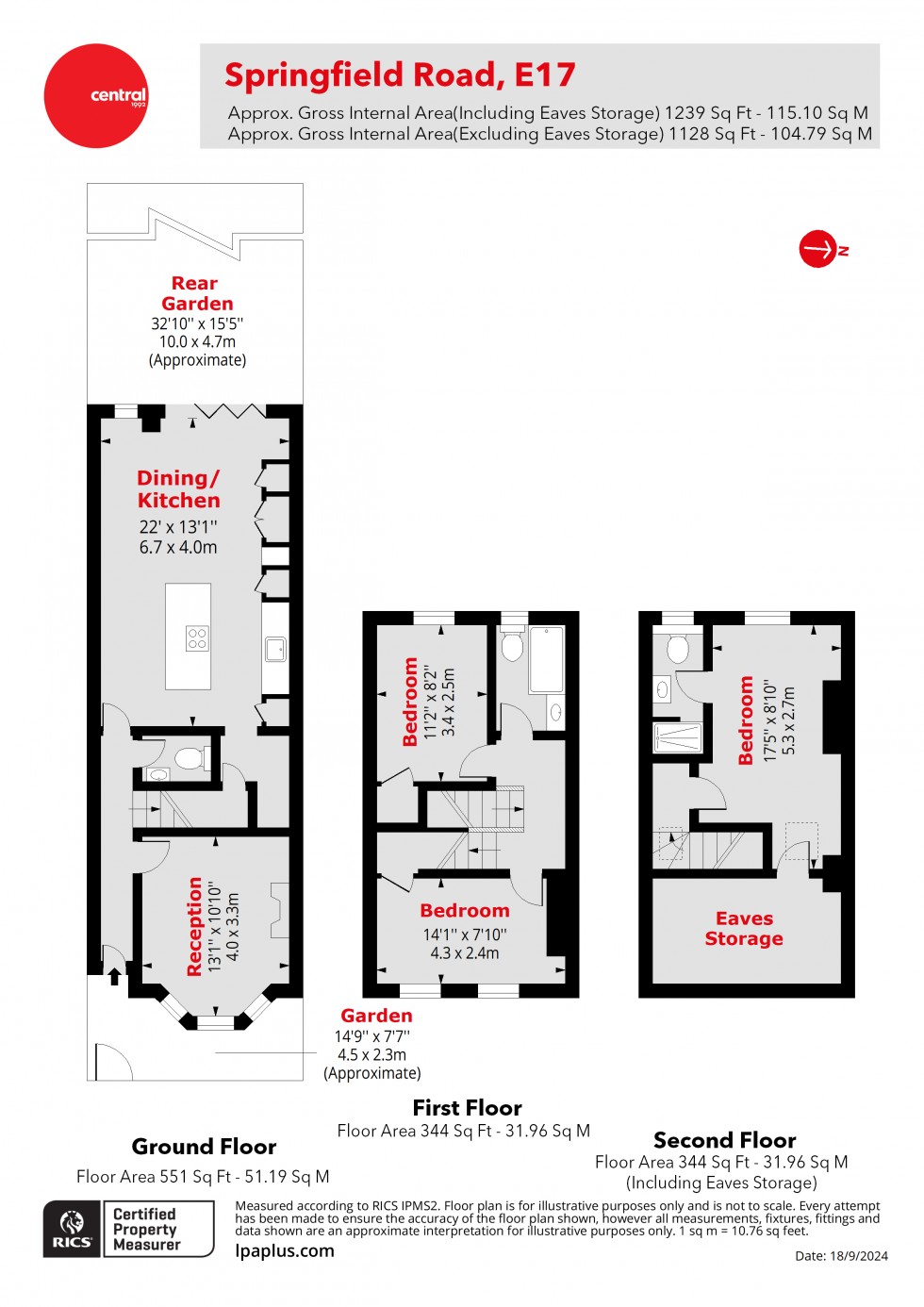 Floorplan for Walthamstow, London