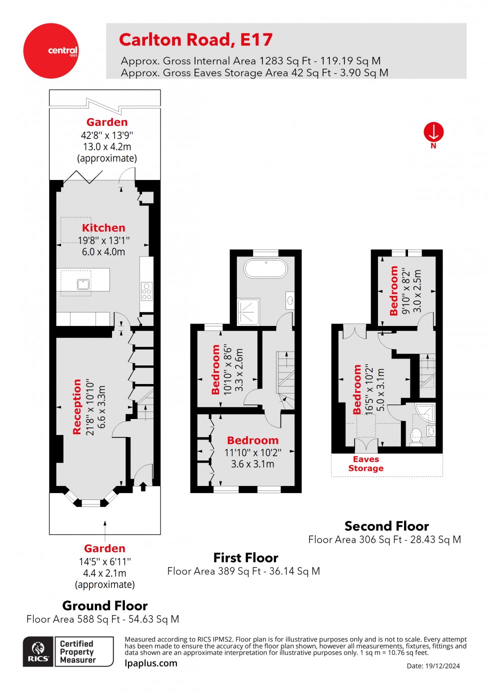 Floorplan for Walthamstow, London