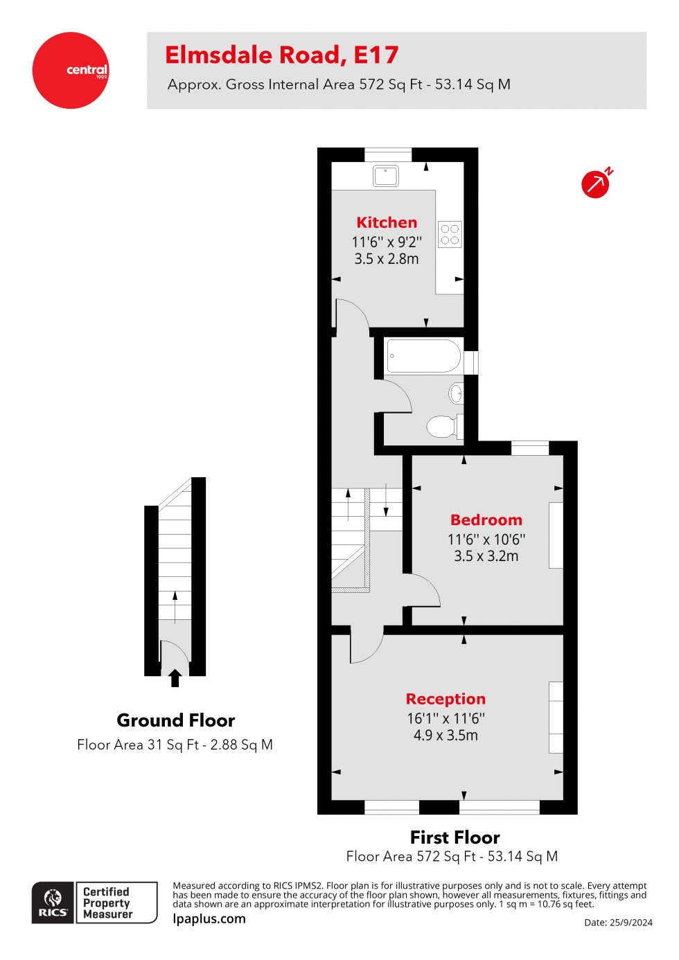 Floorplan for Walthamstow, London