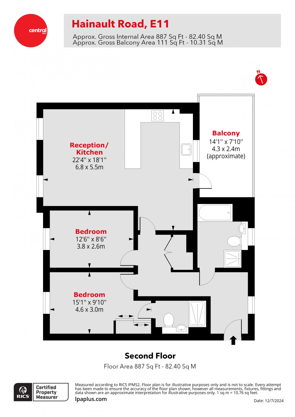 Floorplan for Leytonstone, London