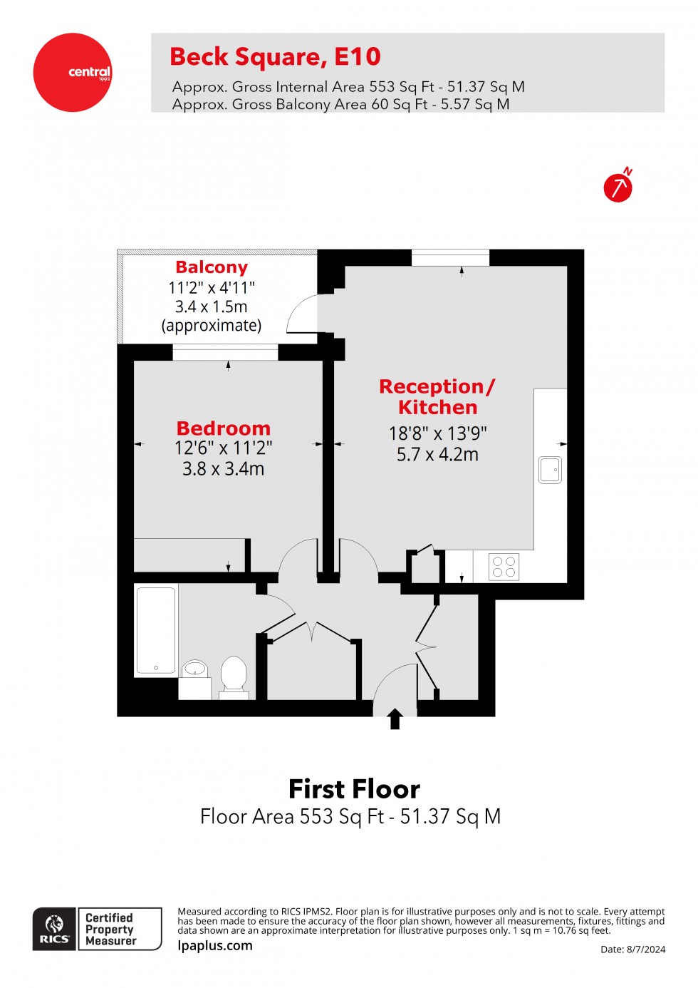 Floorplan for Leyton, London