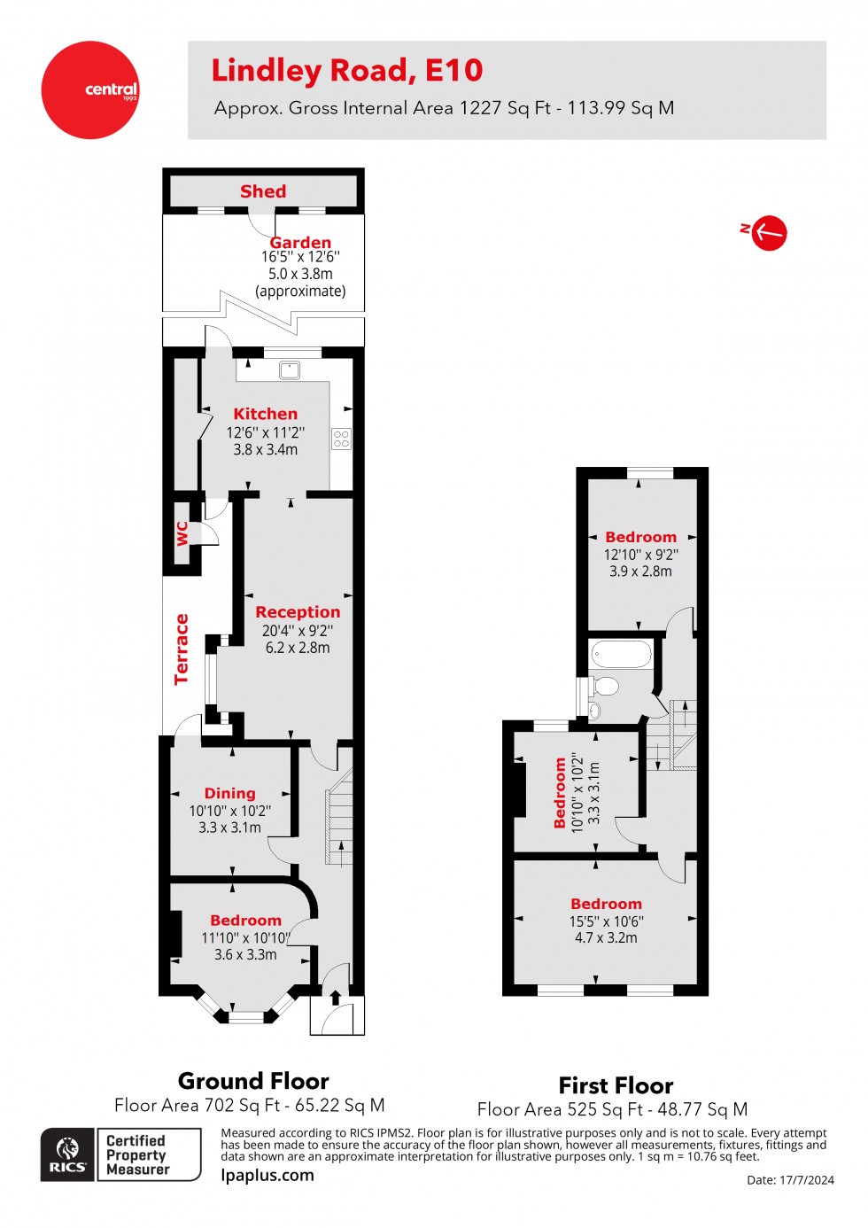 Floorplan for Leyton, London