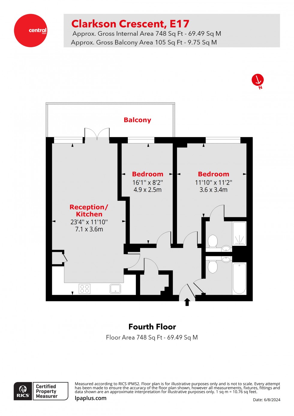 Floorplan for Walthamstow, London