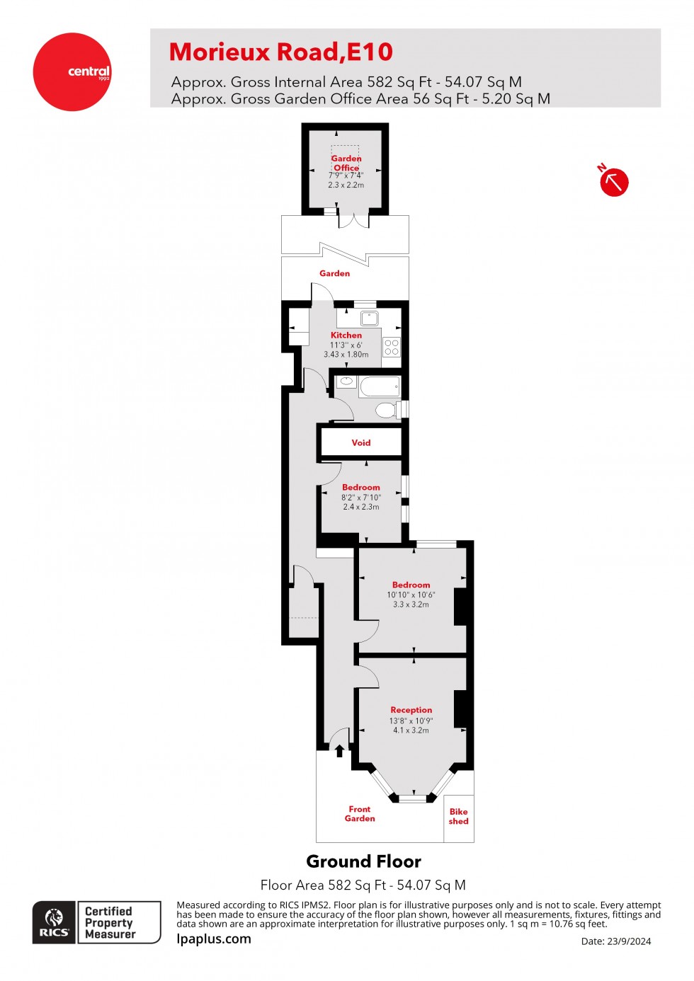 Floorplan for Leyton, London