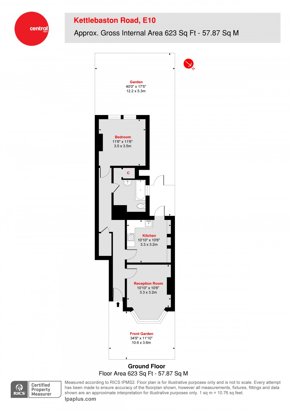 Floorplan for Walthamstow, London