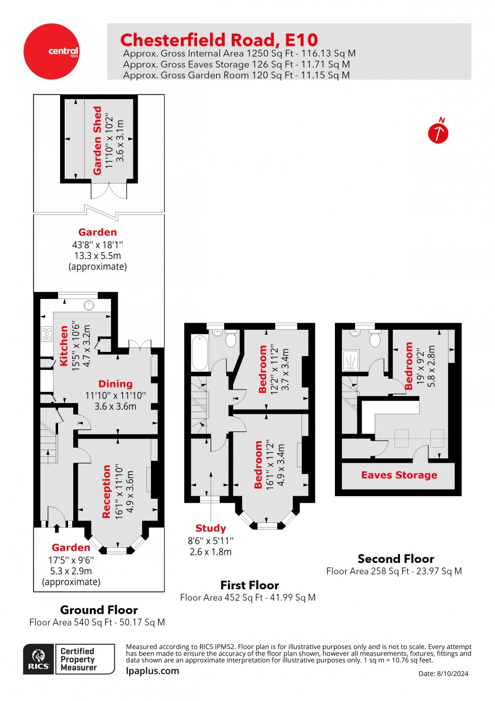 Floorplan for Leyton, London