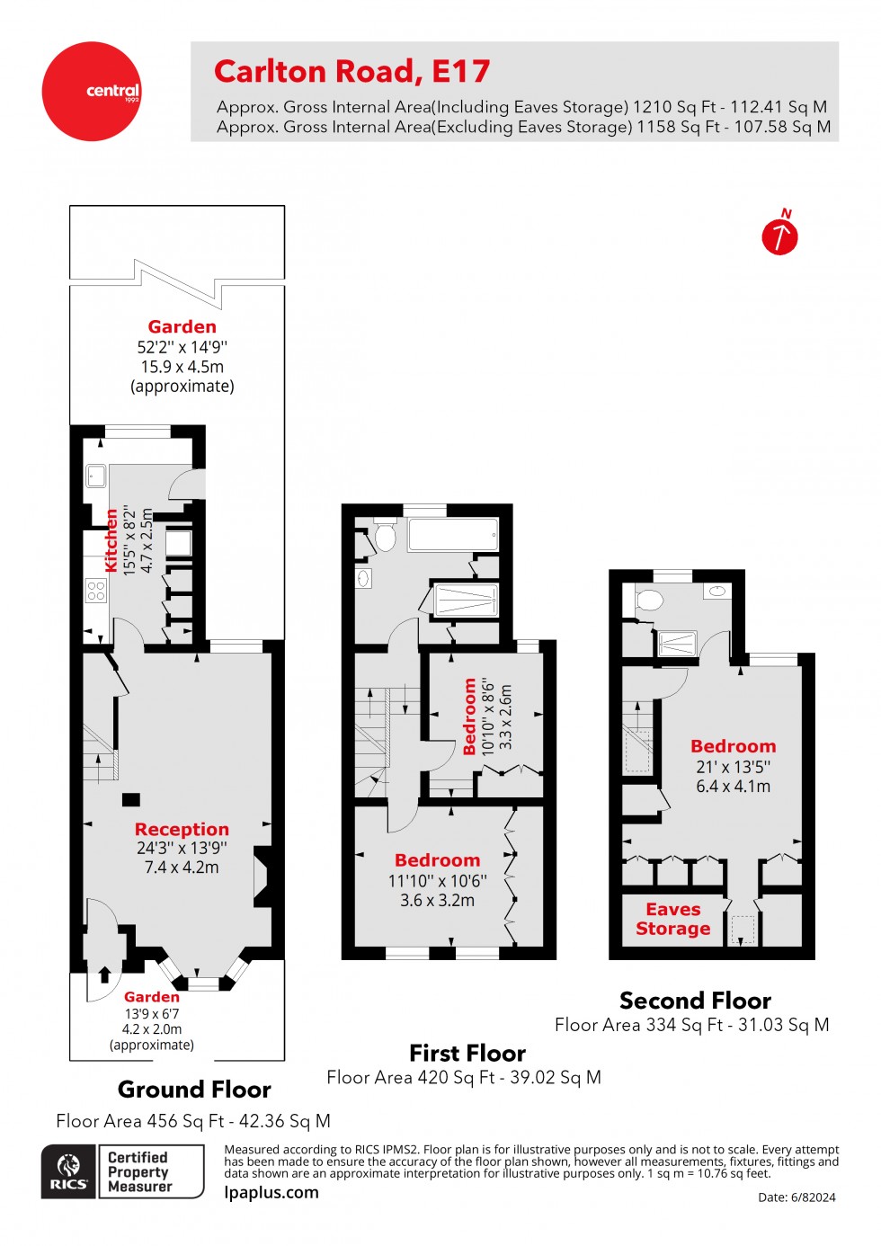 Floorplan for Walthamstow, London