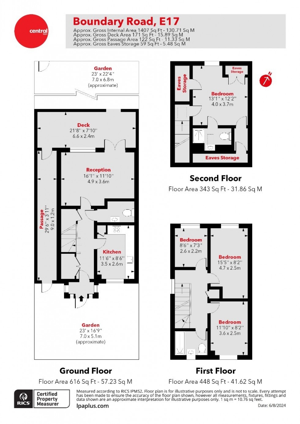 Floorplan for Walthamstow, London