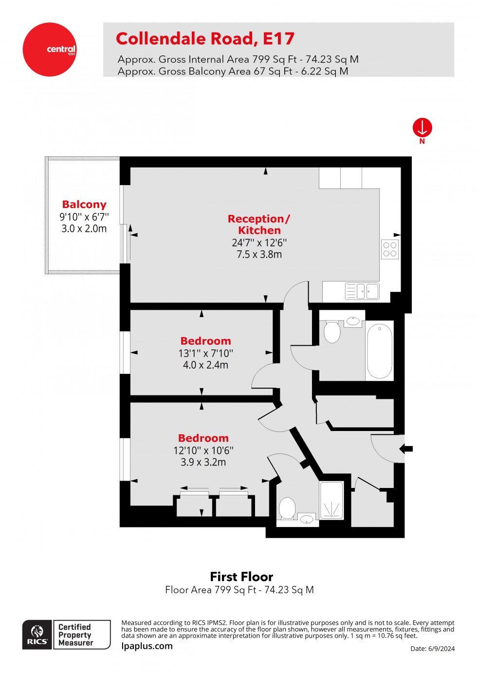 Floorplan for Walthamstow, London