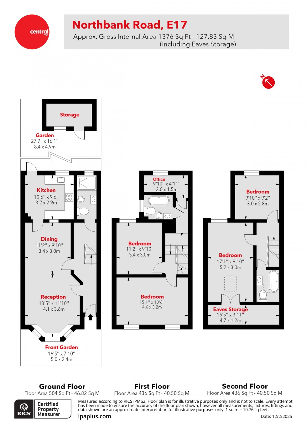 Floorplan for Walthamstow, London