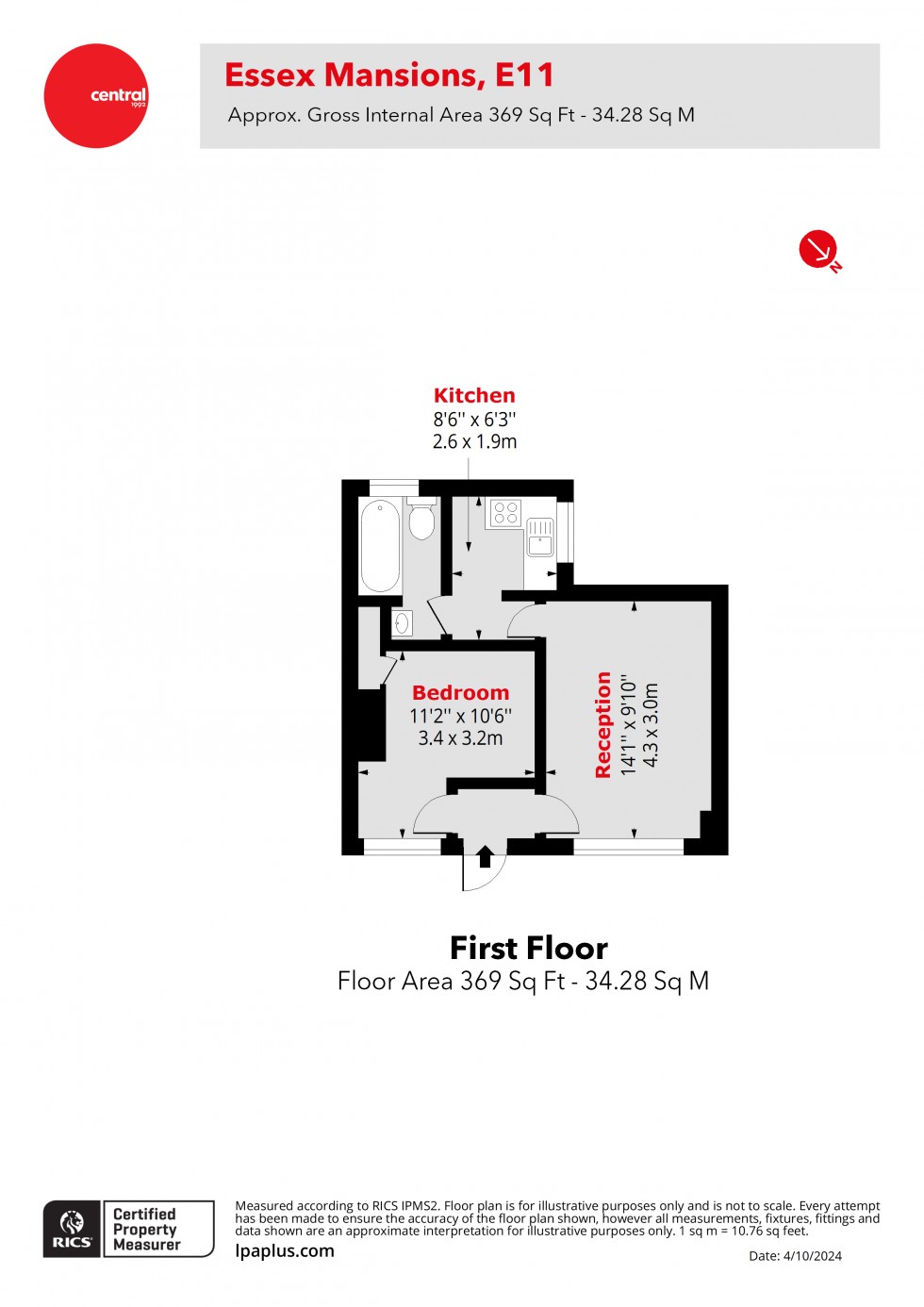 Floorplan for Leytonstone, London