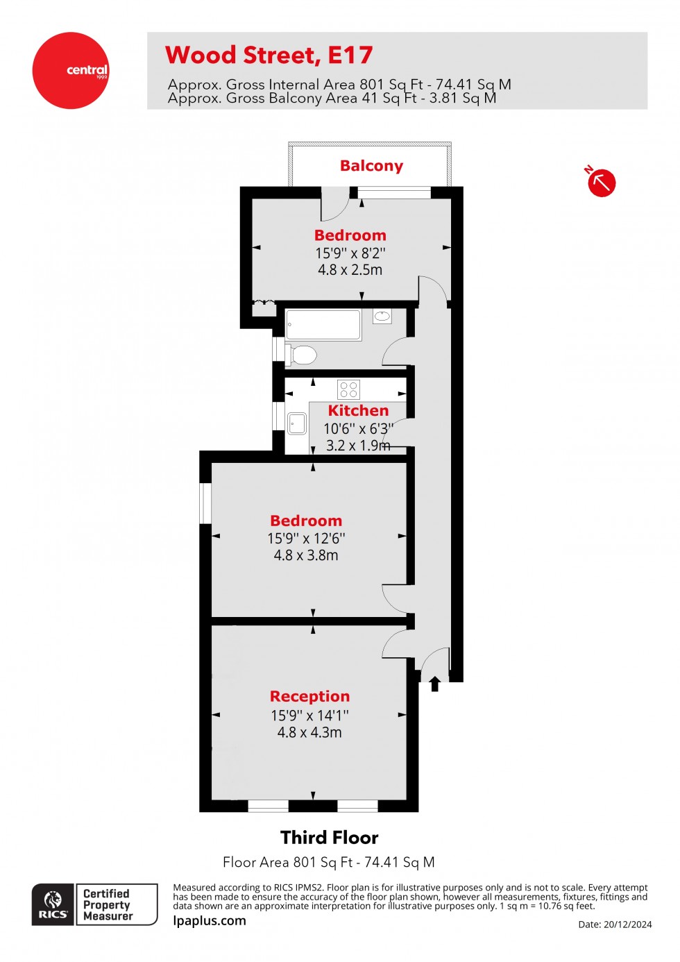 Floorplan for Walthamstow, London