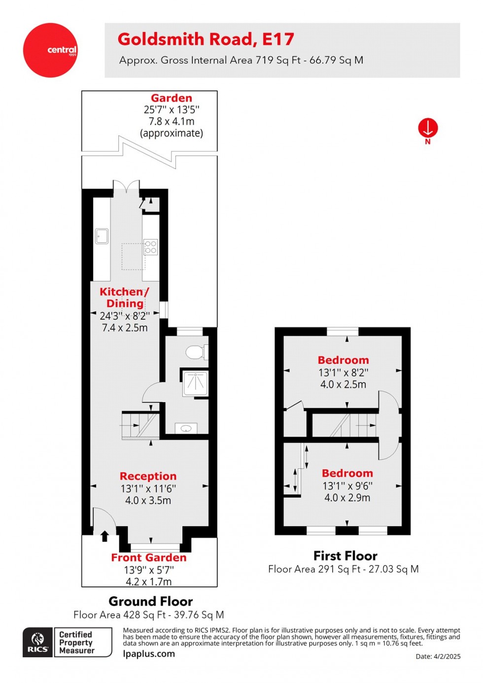 Floorplan for Walthamstow, London