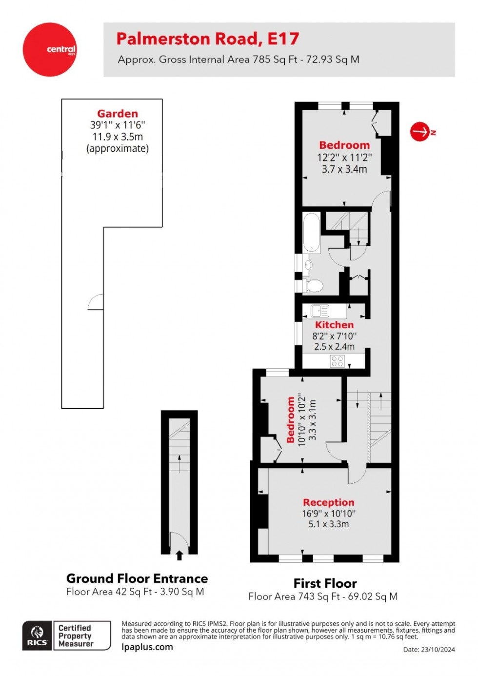 Floorplan for Walthamstow, London