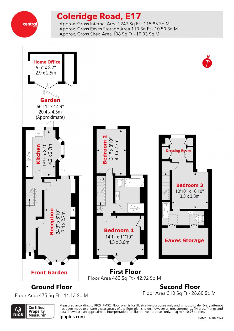 Floorplan for Walthamstow, London