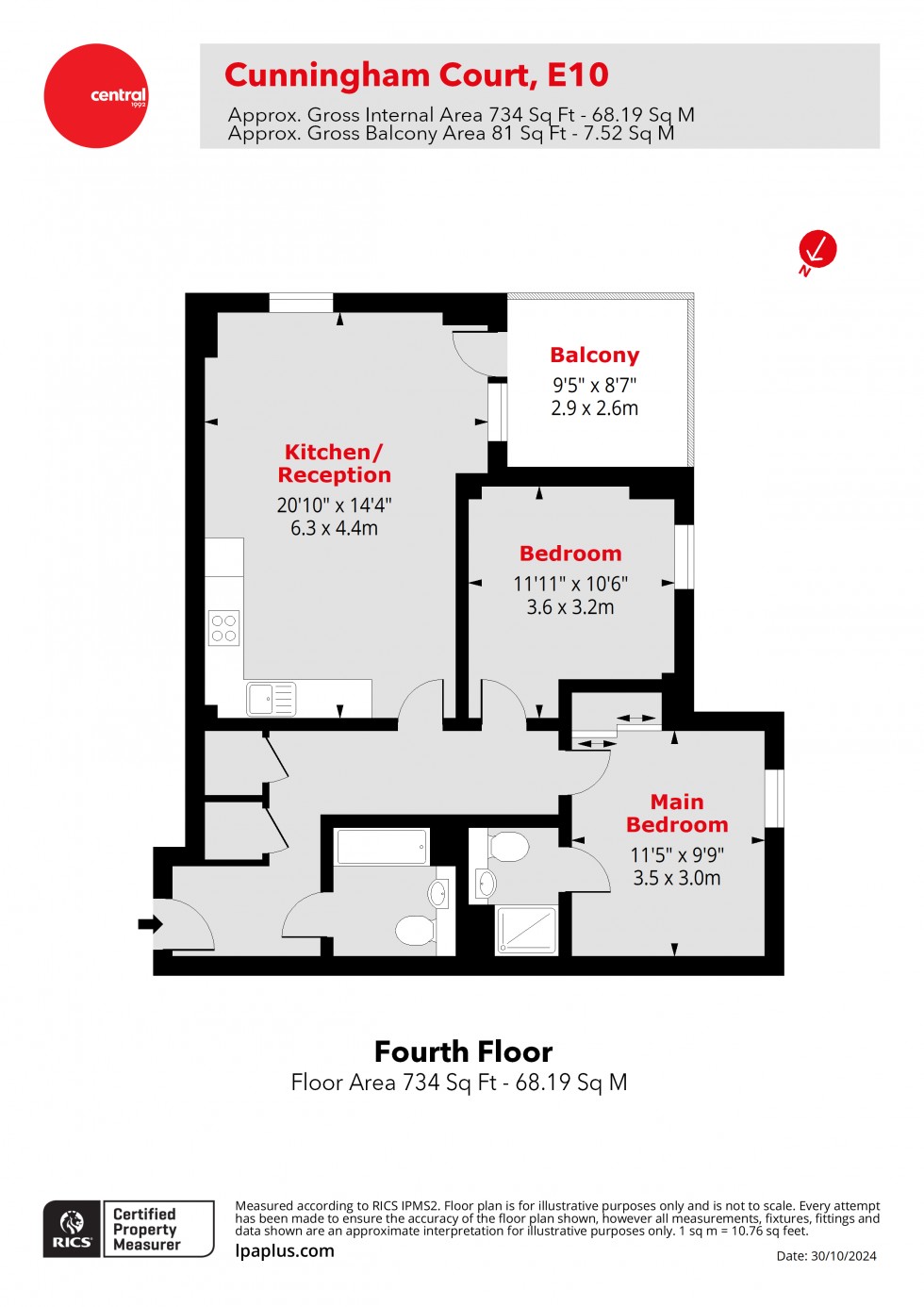 Floorplan for Oliver Road, Leyton, London