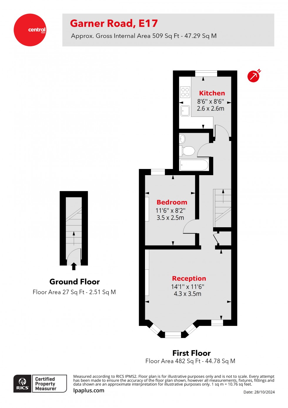 Floorplan for Walthamstow, London