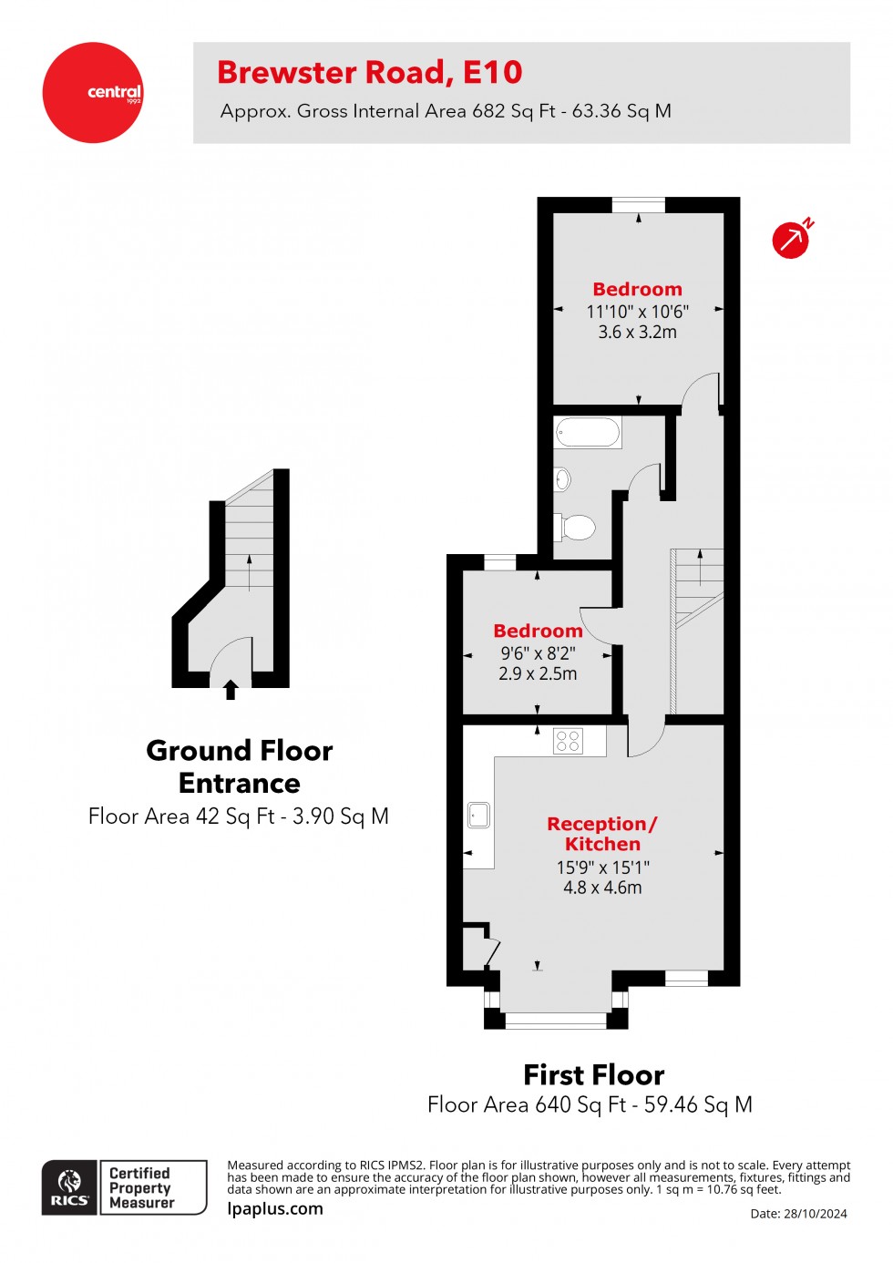 Floorplan for Leyton, London